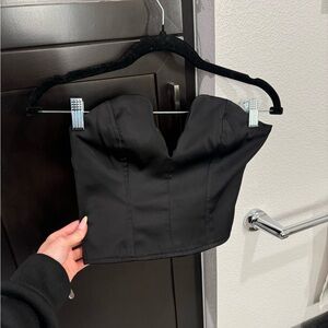 Topshop V-Neck Corset Top